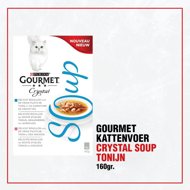 Gourmet Kattenvoer Crystal Soup Tonijn 160gr