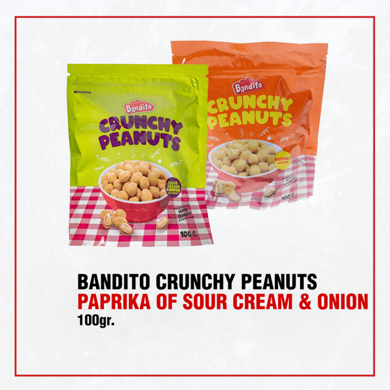 Bandito Crunchy Peanuts Paprika of Sour & Onion 100gr_